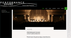Desktop Screenshot of performancesound.net
