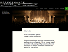Tablet Screenshot of performancesound.net